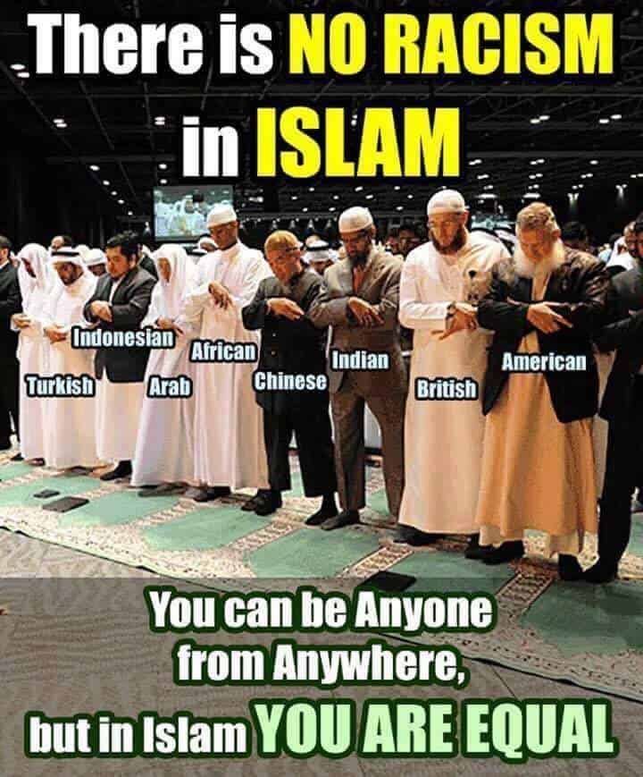 no racism in islam