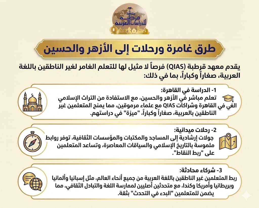 Entertain Immersive Nonpareil Arabic & Quraan learning QIAS Exemplary Programs for Non-Native Speakers In Cairo 5